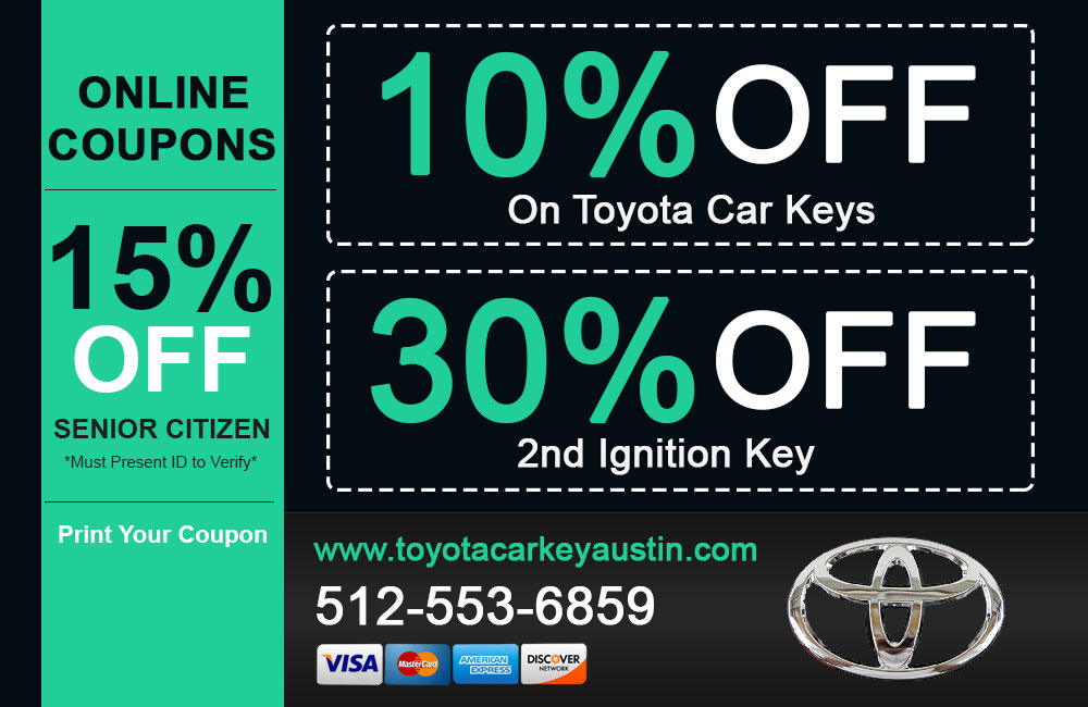 Toyota keys Special Offers